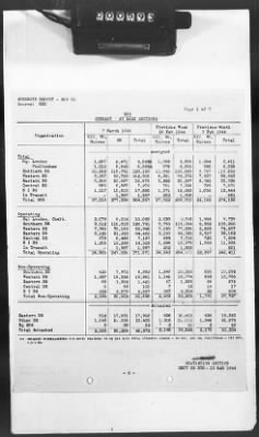 2 - Miscellaneous File > 426 - Progress Reports (Statistical), SGS, ETO, March 1944