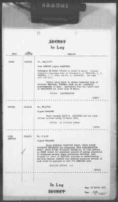 Thumbnail for 2 - Miscellaneous File > 411 - Cables - In Log, ETOUSA (Gen Lee), Mar 12-24, 1945