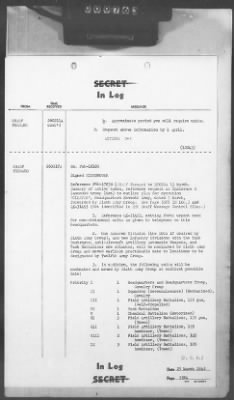 Thumbnail for 2 - Miscellaneous File > 412 - Cables - In Log, ETOUSA (Gen Lee), Mar 25-31, 1945