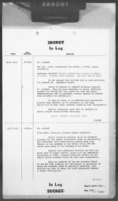 Thumbnail for 2 - Miscellaneous File > 412 - Cables - In Log, ETOUSA (Gen Lee), Mar 25-31, 1945