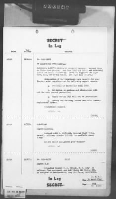 Thumbnail for 2 - Miscellaneous File > 412 - Cables - In Log, ETOUSA (Gen Lee), Mar 25-31, 1945