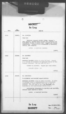 Thumbnail for 2 - Miscellaneous File > 412 - Cables - In Log, ETOUSA (Gen Lee), Mar 25-31, 1945