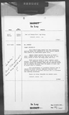 Thumbnail for 2 - Miscellaneous File > 412 - Cables - In Log, ETOUSA (Gen Lee), Mar 25-31, 1945