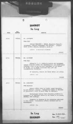 Thumbnail for 2 - Miscellaneous File > 412 - Cables - In Log, ETOUSA (Gen Lee), Mar 25-31, 1945