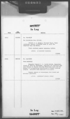 Thumbnail for 2 - Miscellaneous File > 413 - Cables - In Log, ETOUSA (Gen Lee), Apr 1-11, 1945