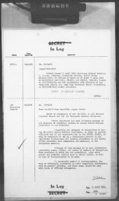 2 - Miscellaneous File > 413 - Cables - In Log, ETOUSA (Gen Lee), Apr 1-11, 1945