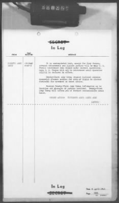 2 - Miscellaneous File > 413 - Cables - In Log, ETOUSA (Gen Lee), Apr 1-11, 1945