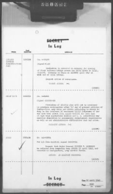 2 - Miscellaneous File > 413 - Cables - In Log, ETOUSA (Gen Lee), Apr 1-11, 1945