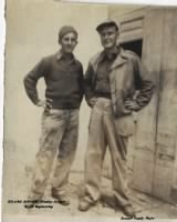 Stan and his friend during WWII in the Engineering and maintaining of the B-25's.