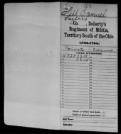 US, Service Records of Volunteers, 1784-1811 record example