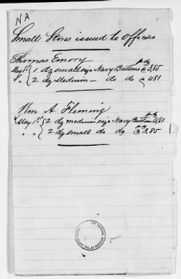 Thumbnail for NA - Complements, rolls, lists of persons serving in or with vessels or stations > C.S.S. New Orleans-Yorktown