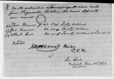 NA - Complements, rolls, lists of persons serving in or with vessels or stations > C.S.S. New Orleans-Yorktown