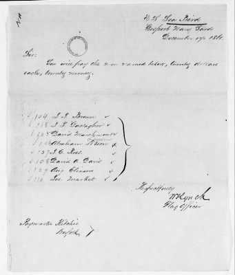 Thumbnail for NA - Complements, rolls, lists of persons serving in or with vessels or stations > C.S.S. New Orleans-Yorktown