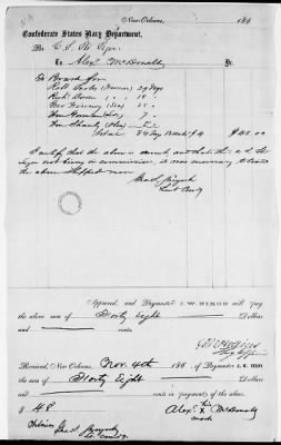 NA - Complements, rolls, lists of persons serving in or with vessels or stations > C.S.S. New Orleans-Yorktown