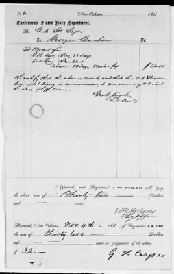 NA - Complements, rolls, lists of persons serving in or with vessels or stations > C.S.S. New Orleans-Yorktown