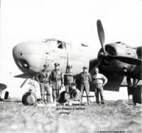 Thumbnail for 310th BG, Lt "Bonny" Cross and his Crew with the Groove Hermit. Francis is sitting