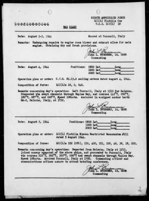 Thumbnail for USS LCI(L) 18 > War Diary, 8/1-31/44