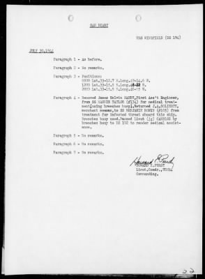 Thumbnail for USS WINGFIELD > War Diary, 7/1/44 to 8/31/44