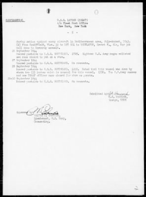 USS LEYDEN > War Diary, 9/1-30/44