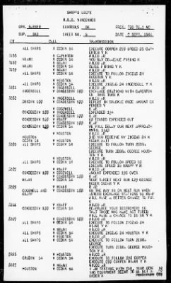 Thumbnail for USS VINCENNES > Rep of the Bombardment of Peleliu & Angaur Is, Palau Is, on 9/7/44