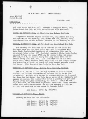 USS WALLACE L LIND > War Diary, 9/8-30/44