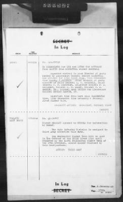 Thumbnail for 2 - Miscellaneous File > 403b - Cables - In Log, ETOUSA (Gen Lee), Jan 1-7, 1945