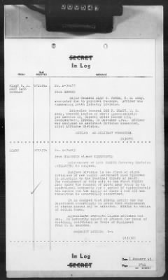 Thumbnail for 2 - Miscellaneous File > 403b - Cables - In Log, ETOUSA (Gen Lee), Jan 1-7, 1945