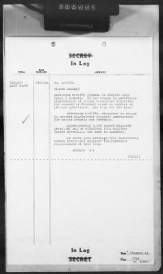 Thumbnail for 2 - Miscellaneous File > 403b - Cables - In Log, ETOUSA (Gen Lee), Jan 1-7, 1945