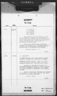 2 - Miscellaneous File > 407 - Cables - In Log, ETOUSA (Gen Lee), Feb 1-10, 1945