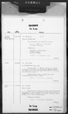 Thumbnail for 2 - Miscellaneous File > 407 - Cables - In Log, ETOUSA (Gen Lee), Feb 1-10, 1945