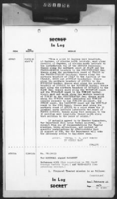 Thumbnail for 2 - Miscellaneous File > 407 - Cables - In Log, ETOUSA (Gen Lee), Feb 1-10, 1945