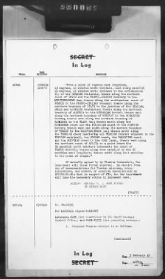 Thumbnail for 2 - Miscellaneous File > 407 - Cables - In Log, ETOUSA (Gen Lee), Feb 1-10, 1945