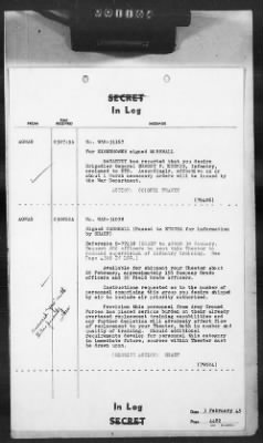 Thumbnail for 2 - Miscellaneous File > 407 - Cables - In Log, ETOUSA (Gen Lee), Feb 1-10, 1945