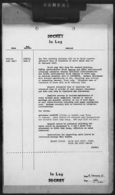 Thumbnail for 2 - Miscellaneous File > 407 - Cables - In Log, ETOUSA (Gen Lee), Feb 1-10, 1945