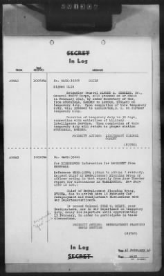 Thumbnail for 2 - Miscellaneous File > 407 - Cables - In Log, ETOUSA (Gen Lee), Feb 1-10, 1945