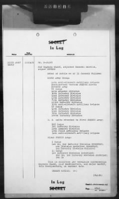 Thumbnail for 2 - Miscellaneous File > 407 - Cables - In Log, ETOUSA (Gen Lee), Feb 1-10, 1945