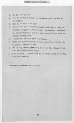 Thumbnail for Interrogations and Reports Pertaining to German Financial Matters > Interrogations Of All Close Friends Of Nazi Big Wigs : Angerer - Haberstock