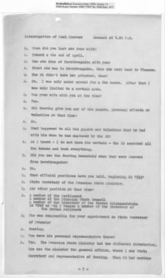 Thumbnail for Interrogations and Reports Pertaining to German Financial Matters > Interrogations Of All Close Friends Of Nazi Big Wigs : Koerner - Limberger