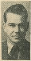 Thumbnail for Pvt. Ralph Hickmon in a newspaper photograph.