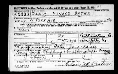 Thumbnail for Clair Monroe > Bates, Clair Monroe (1886)