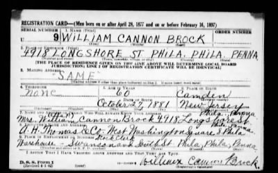 Thumbnail for William Cannon > Brock, William Cannon (1881)