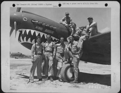 Thumbnail for Fighter > Last picture of Capt. Hampshire before death. Capt. John Hampshire, Grants Pass, Oregon, was rapidly becoming the greatest ace of the war. In a few weeks of flying for Gen. Claire Chennault's 14th Air force, Capt. Hampshire brought down 14 Japanese