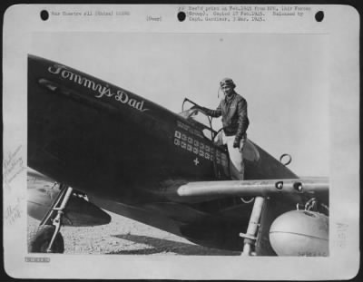Fighter > Major John C. Herbst, Ace of the 23rd Fighter Group, 14th AF, and his North American P-51, "Tommy's Dad".
