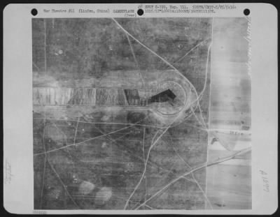 Thumbnail for General > This Reconnaissance Photograph Taken On May 16, 1945 Shows Camouflage Painted On The Runway At Linfen Airfield, China.