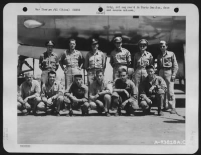 Thumbnail for General > Crew Of Boeing B-29 (A/C 42-6326) Pose Beside Their Plane At An Air Base In China.  10 May 1944.