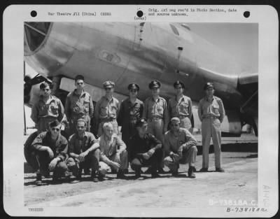 Thumbnail for General > Crew Of Boeing B-29 (A/C 42-6299) Pose Beside Their Plane At An Air Base In China.  10 May 1944.