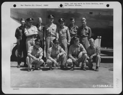 Thumbnail for General > Crew Of Boeing B-29 (A/C 42-6313) Pose Beside Their Plane At An Air Base In China.  10 May 1944.