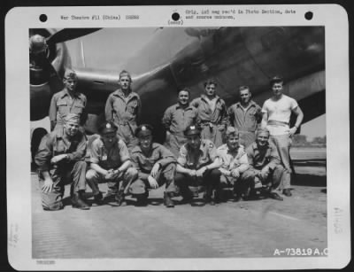 Thumbnail for General > Crew Of Boeing B-29 (A/C 42-6319) Pose Beside Their Plane At An Air Base In China.  10 May 1944.