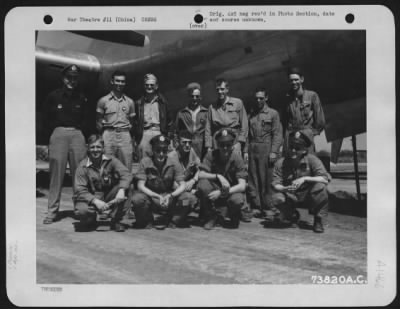 Thumbnail for General > Crew Of Boeing B-29 (A/C 42-6291) Pose Beside Their Plane At An Air Base In China.  10 May 1944.