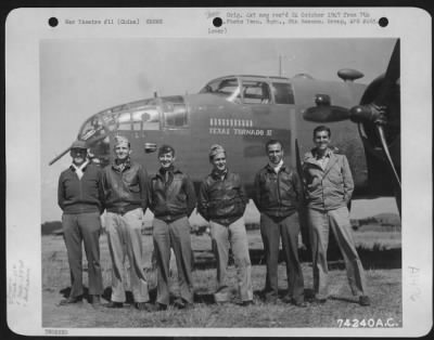 Thumbnail for General > A Crew Of The 11Th Bomb Squadron, 341St Bomb Group, Poses Beside Their North American B-25 Plane "Texas Tornado Ii" At An Airfield Somewhere In China, 2 February 1943.